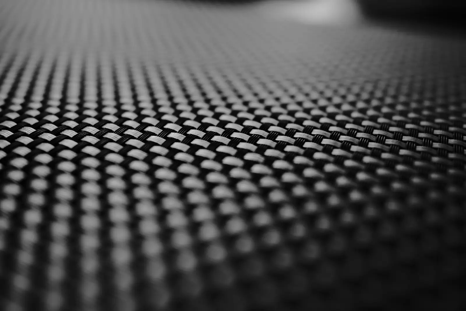 Close-up of woven carbon fibre